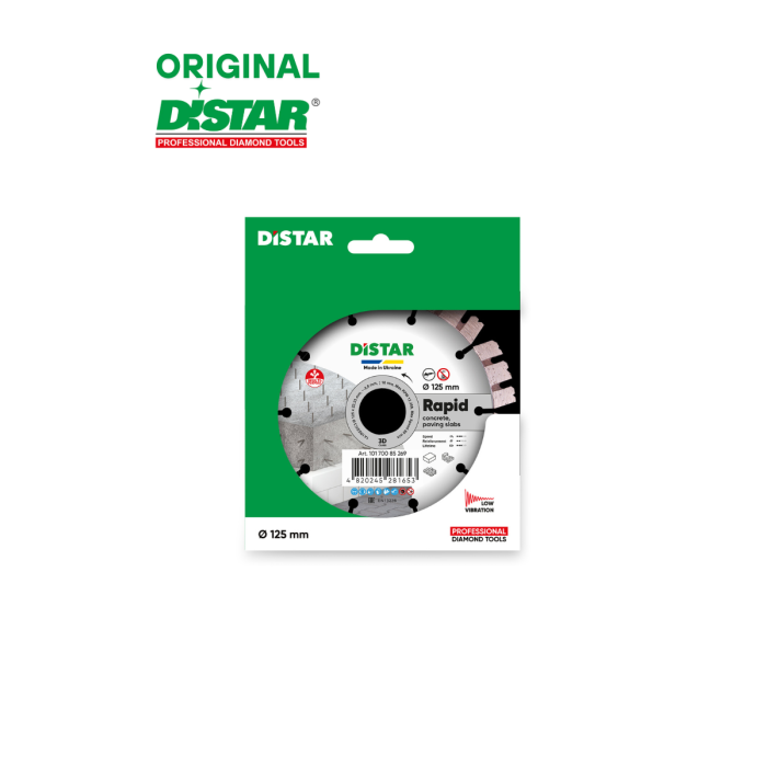Distar - Ալմաստե կտրող սկավառակ Distar 1A1RSS 125 մմ Rapid 10170085269 - 10170085269 - Ալմաստե Սկավառակներ