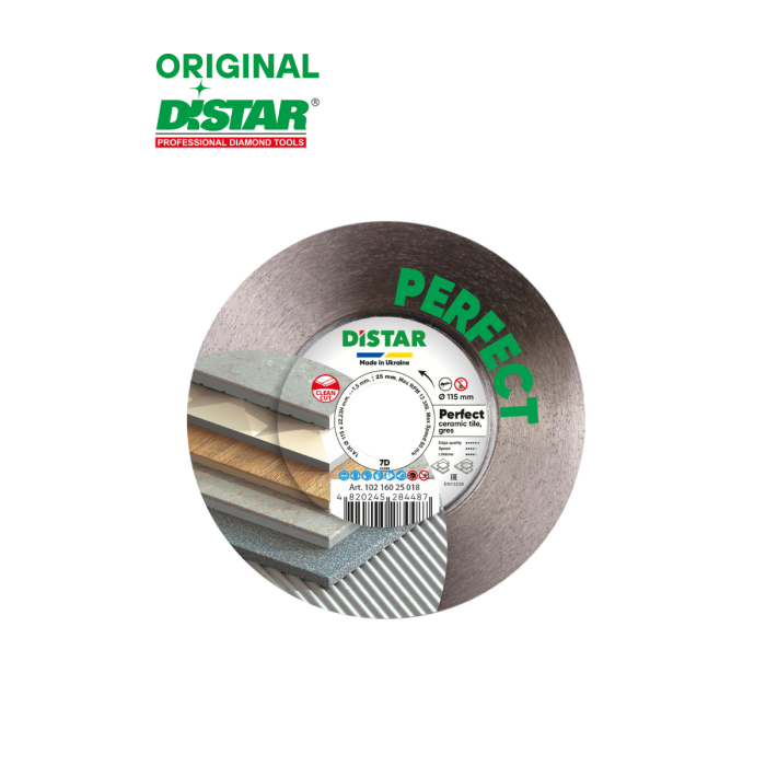 Distar - Ալմաստե կտրող սկավառակ 115 մմ Distar Perfect 10216025018 - 10216025018 - Ալմաստե Սկավառակներ