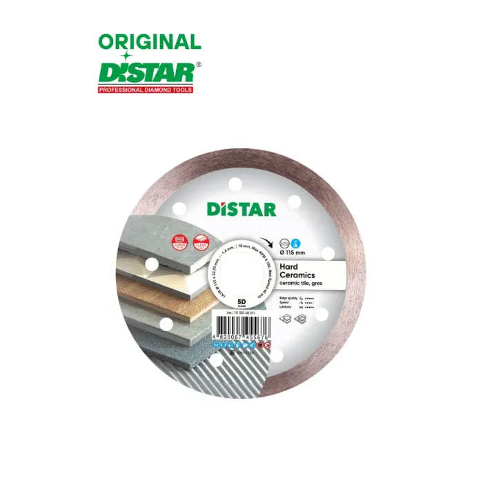 Distar - Ալմաստե կտրող սկավառակ 115 մմ Distar Hard Ceramics 11115048011 - 11115048011 - Ալմաստե Սկավառակներ