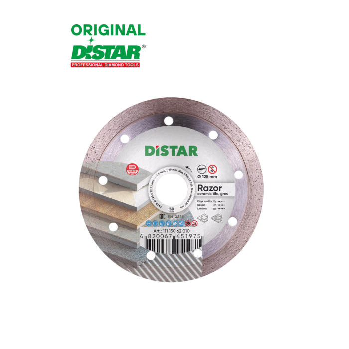 Distar - Ալմաստե կտրող սկավառակ 125 մմ Distar Razor 11115062010 - 11115062010 - Ալմաստե Սկավառակներ