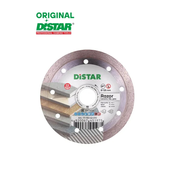 Distar - Ալմաստե կտրող սկավառակ 125 մմ Distar Razor 11115062010 - 11115062010 - Ալմաստե Սկավառակներ