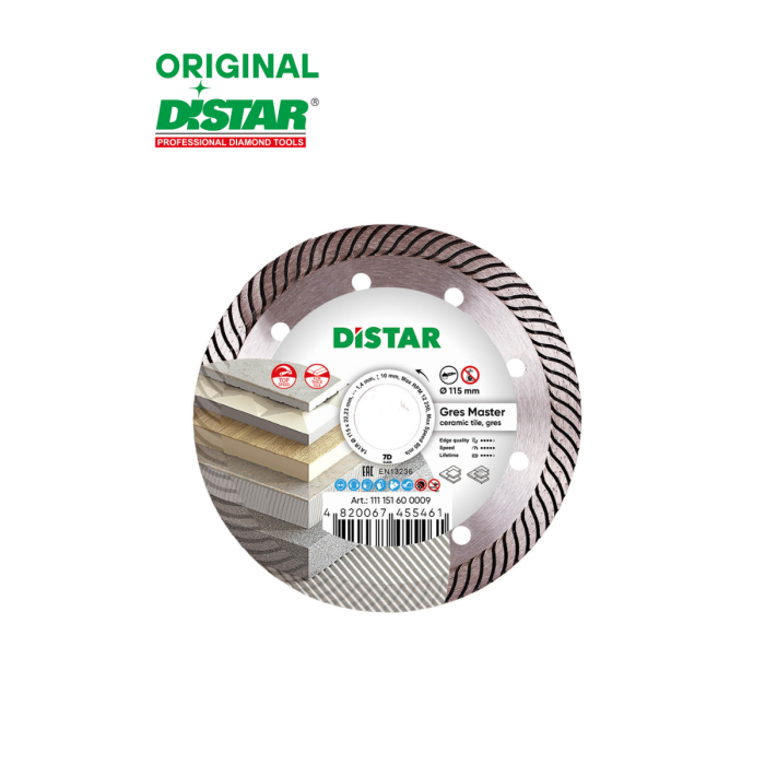 Distar - Ալմաստե կտրող սկավառակ 115 մմ Distar Gres Master 11115160009 - 11115160009 - Ալմաստե Սկավառակներ