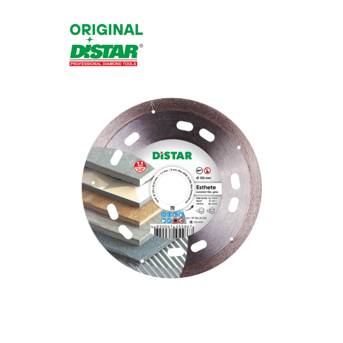 Distar - Ալմաստե կտրող սկավառակ 1A1R 125x22.22x8x1 ESTHETE - 11115421010 - Ալմաստե Սկավառակներ