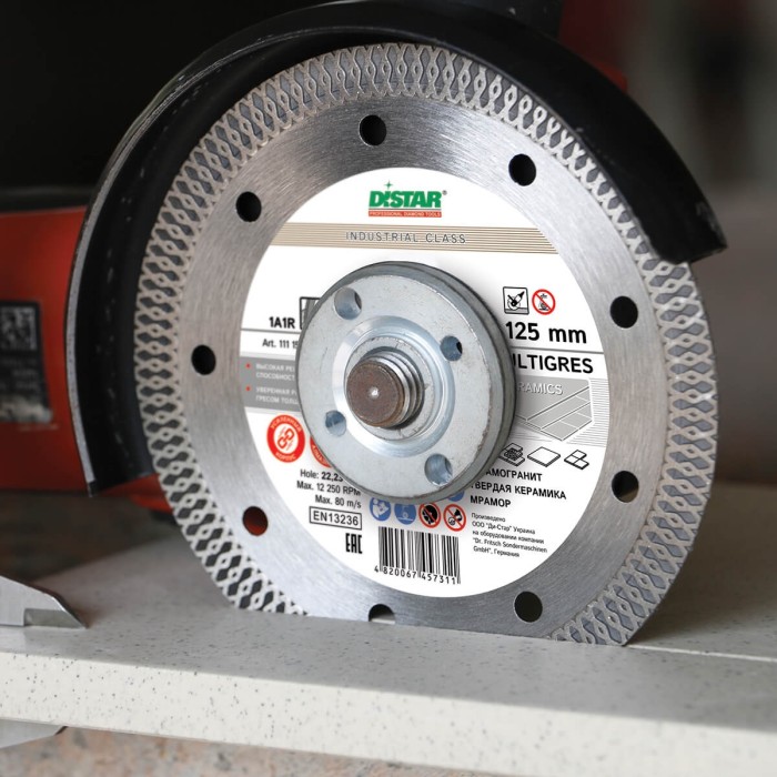 Distar - Ալմաստե կտրող սկավառակ 1A1R 125 Multigres 125x22.22x1.4 - 10x1.6mm - 11115494010 - Ալմաստե Սկավառակներ