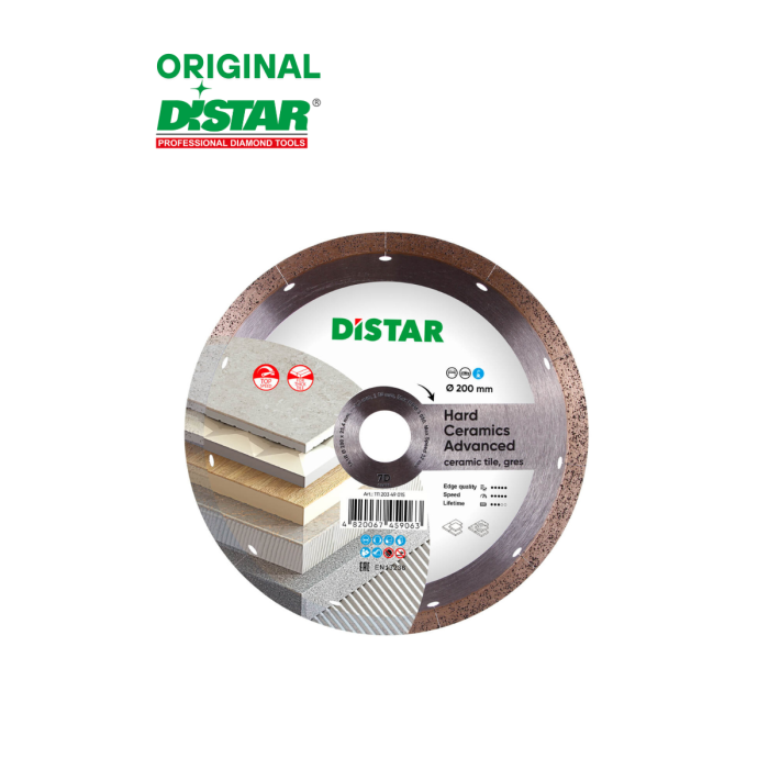 Distar - Ալմաստե կտրող սկավառակ 200 մմ Distar Hard ceramics Advanced 11120349015 - 11120349015 - Ալմաստե Սկավառակներ