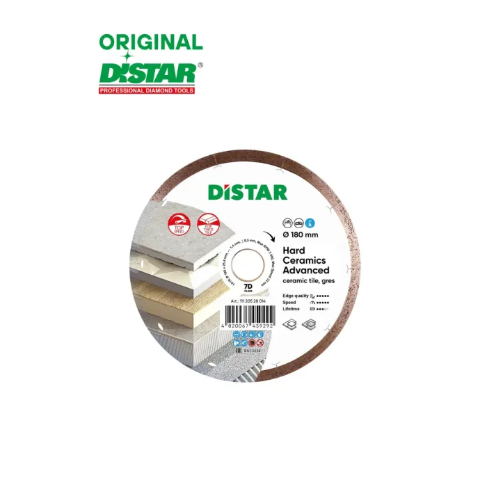 Distar - Սկավառակ ալմաստե կերամիկական սալիկի Distar 1A1R 180 Hard Ceramics Advanced 11120528014 - 11120528014 - Ալմաստե Սկավառակներ