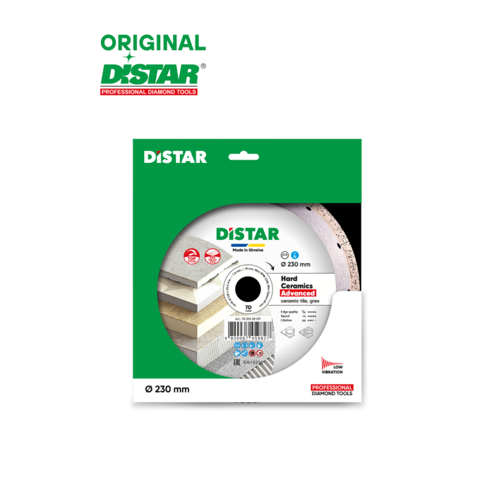 Distar - Սկավառակ ալմաստե ճենապակյա քարերի և կոշտ կերամիկայի կտրման համար 230 մմ Hard ceramics Advanced Distar 11120528017 - 11120528017 - Ալմաստե Սկավառակներ