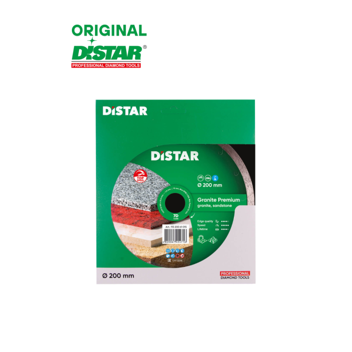 - Ալմաստե կտրող սկավառակ 200 մմ Distar Granite Premium 11320061015 - 11320061015 - Ալմաստե Սկավառակներ