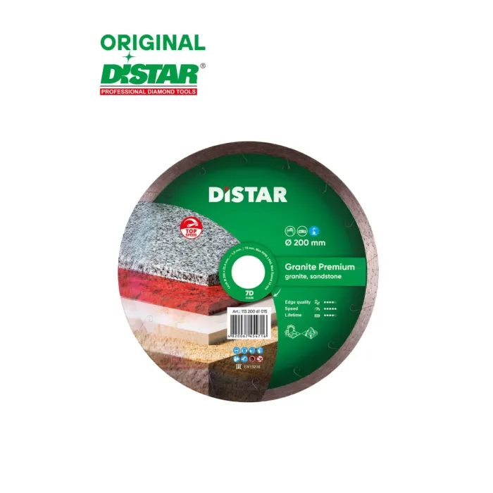 - Ալմաստե կտրող սկավառակ 200 մմ Distar Granite Premium 11320061015 - 11320061015 - Ալմաստե Սկավառակներ