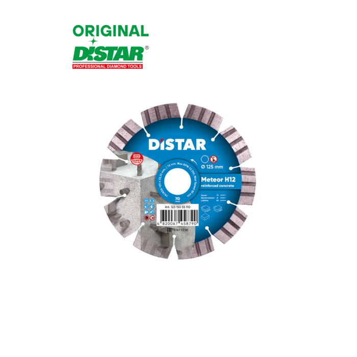 Distar - Ալմաստե կտրող սկավառակ Distar 1A1RSS 125 մմ Meteor H12 12315055110 - 12315055110 - Ալմաստե Սկավառակներ