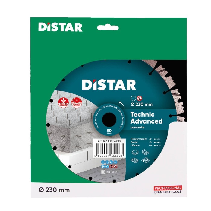 Distar - Ալմաստե սկավառակ 1A1RSS 232 Technic Advanced 230x22․23x2,6x12մմ - 14315086018 - Ալմաստե Սկավառակներ