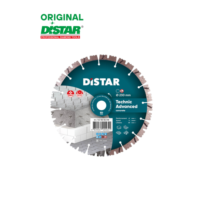 Distar - Ալմաստե սկավառակ 1A1RSS 232 Technic Advanced 230x22․23x2,6x12մմ - 14315086018 - Ալմաստե Սկավառակներ
