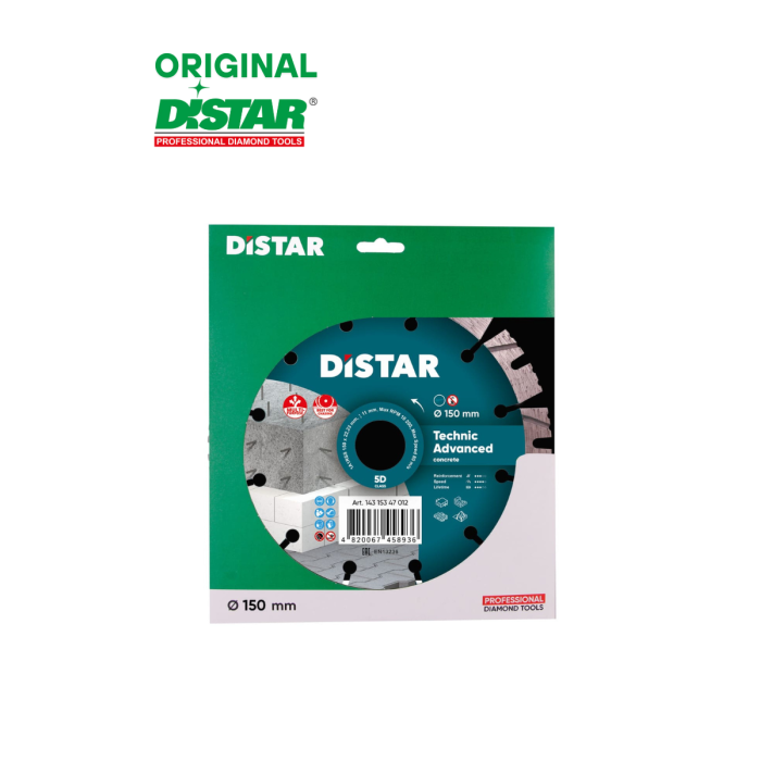 Distar - Ալմաստե կտրող սկավառակ 150 մմ Distar Technic Advanced 14315347012 - 14315347012 - Ալմաստե Սկավառակներ