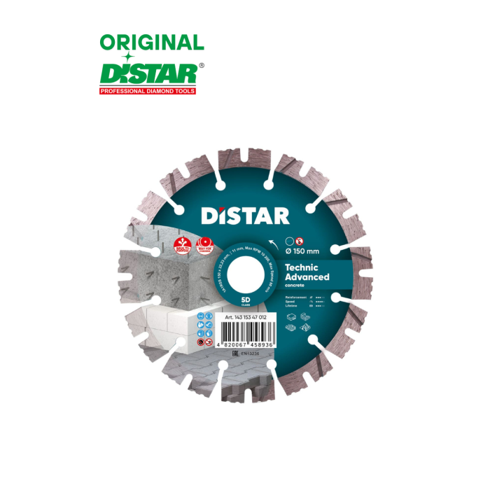 Distar - Ալմաստե կտրող սկավառակ 150 մմ Distar Technic Advanced 14315347012 - 14315347012 - Ալմաստե Սկավառակներ