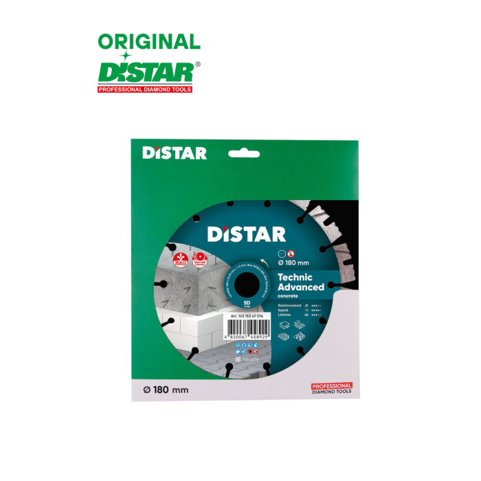 Distar - Ալմաստե կտրող սկավառակ 180 մմ Distar Technic Advanced 14315347014 - 14315347014 - Ալմաստե Սկավառակներ