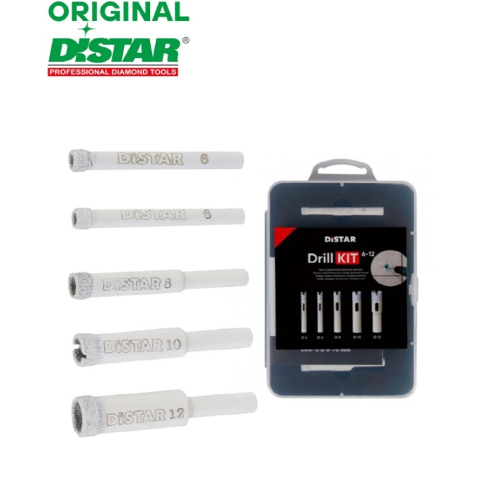 Distar - Ալմաստե հորատման հավաքածու DrillKIT 6–12 մմ  Distar 80115429040 - 80115429040 - Ալմաստե բիթեր