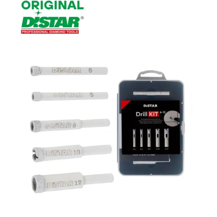 Distar - Ալմաստե հորատման հավաքածու DrillKIT 6–12 մմ  Distar 80115429040 - 80115429040 - Ալմաստե բիթեր