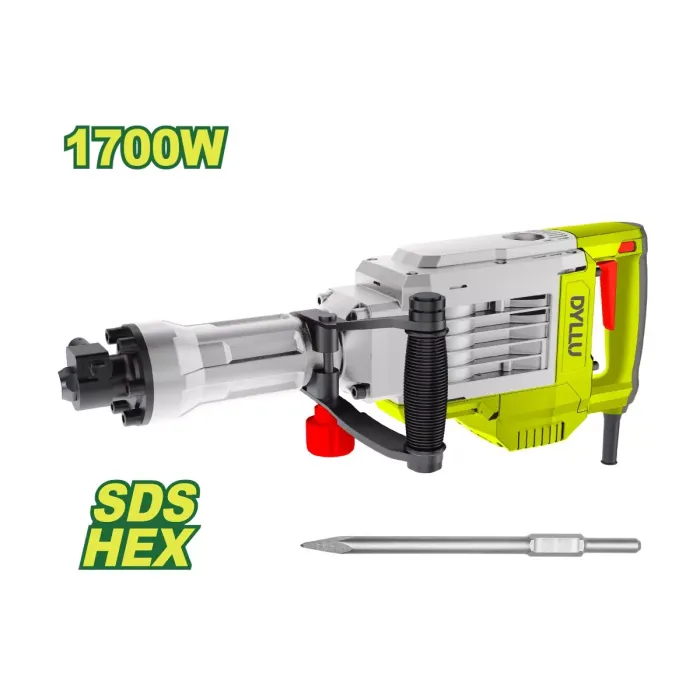 DYLLU DTDB1D90 էլեկտրական հարվածային մուրճ 1700 Վտ SDS-HEX 50 Ջ։