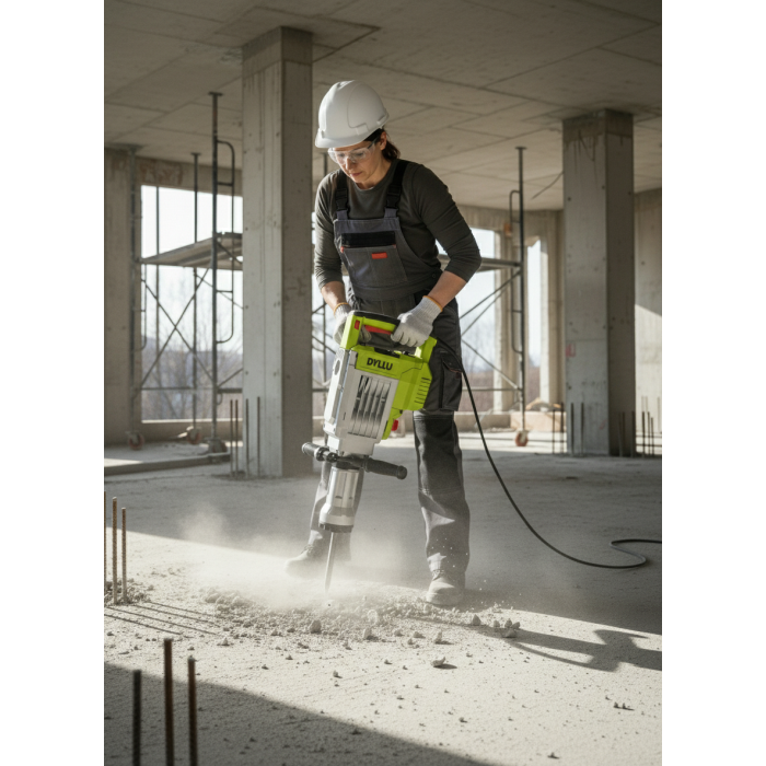 DYLLU DTDB1D90 էլեկտրական հարվածային մուրճ 1700 Վտ SDS-HEX 50 Ջ։