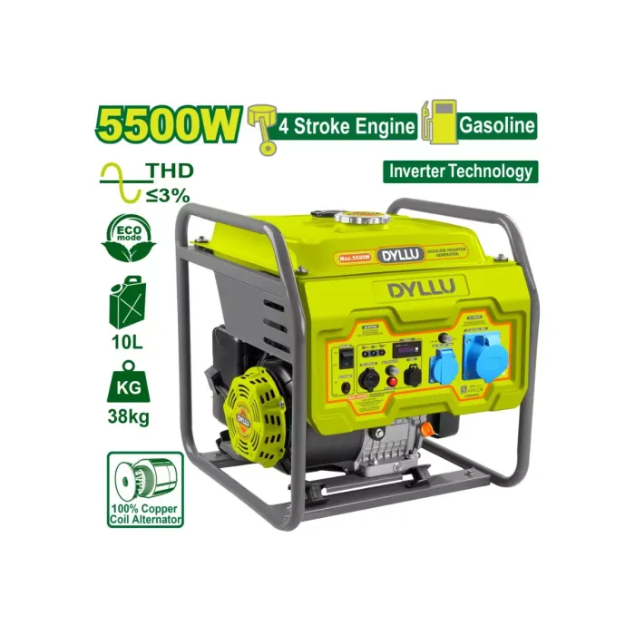 DYLLU DTGEAB08 ինվերտորային բենզինային գեներատոր 5.5 կՎտ 220 Վ