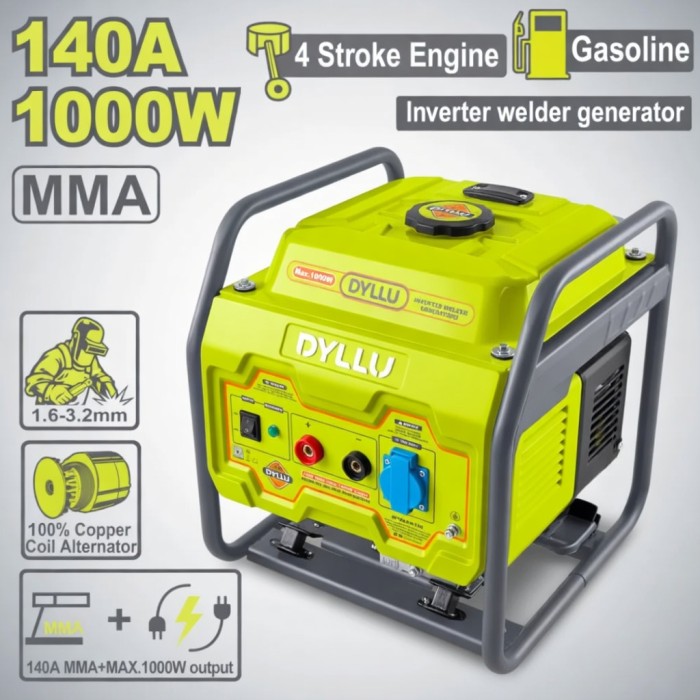 DYLLU DTGEAW160 ինվերտորային զոդման գեներատոր 800Վտ 140Ա