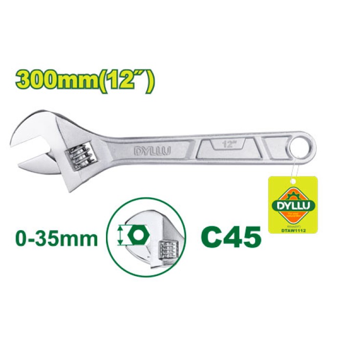 DYLLU - Կարգավորվող պտուտակաբանալի 300 մմ (12 դյույմ) DTAW1112 - DTAW1112 - Բանալիներ (ключи)