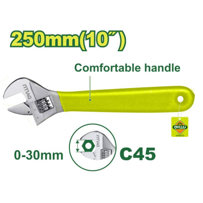 DYLLU - Կարգավորվող պտուտակաբանալի 250 մմ (10 դյույմ) DTAW5110 - DTAW5110 - Բանալիներ (ключи)