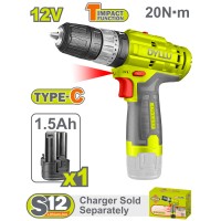 Մարտկոցային Հարվածային պտուտատակադարձիչ (դռել) 12 Վ / 1․5 Ա / 20 Նմ / DTCDS540