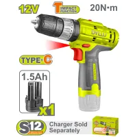 Մարտկոցային Հարվածային պտուտատակադարձիչ (դռել) 12 Վ / 1․5 Ա / 20 Նմ / DTCDS540