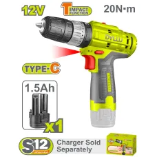 Մարտկոցային Հարվածային պտուտատակադարձիչ (դռել) 12 Վ / 1․5 Ա / 20 Նմ / DTCDS540