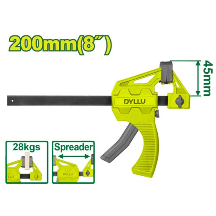 DYLLU - Արագ սեղմող ամրակ (Չափս  6) 200 մմ DTCP4388 - DTCP4388 - Ամրացնող սարքեր