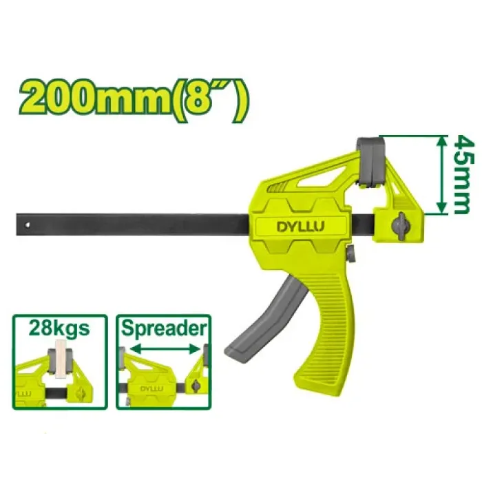 DYLLU - Արագ սեղմող ամրակ (Չափս  6) 200 մմ DTCP4388 - DTCP4388 - Ամրացնող սարքեր