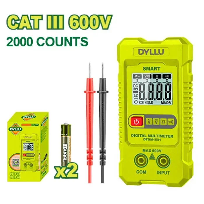 DYLLU - Թվային մուլտիմետր 600 Վ DTDM1501 - DTDM1501 - Չափիչ սարքեր