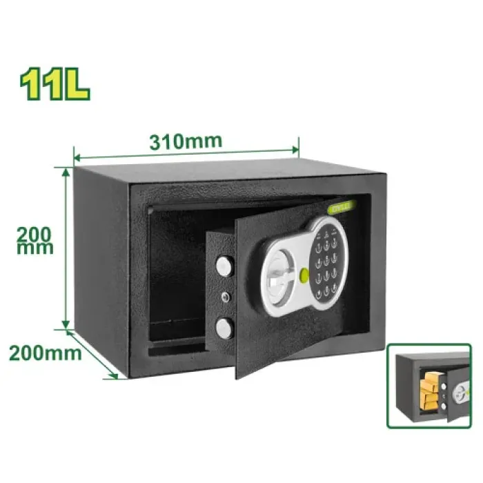 DYLLU - Էլեկտրոնային սեյֆ  11 լ DTEB1520 - DTEB1520 - Սեյֆեր
