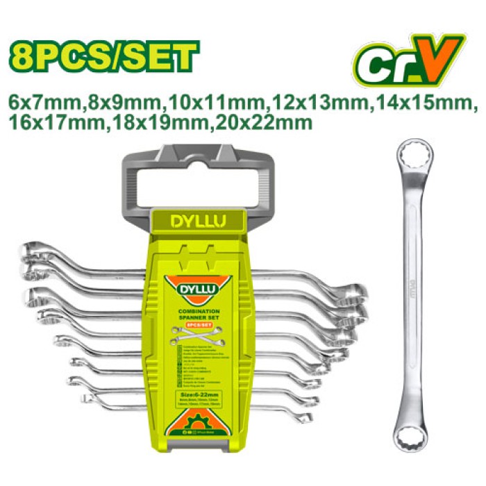 DYLLU - 8 հատ համակցված բանալիների հավաքածու DTFR3208 - DTFR3208 - Բանալիներ (ключи)