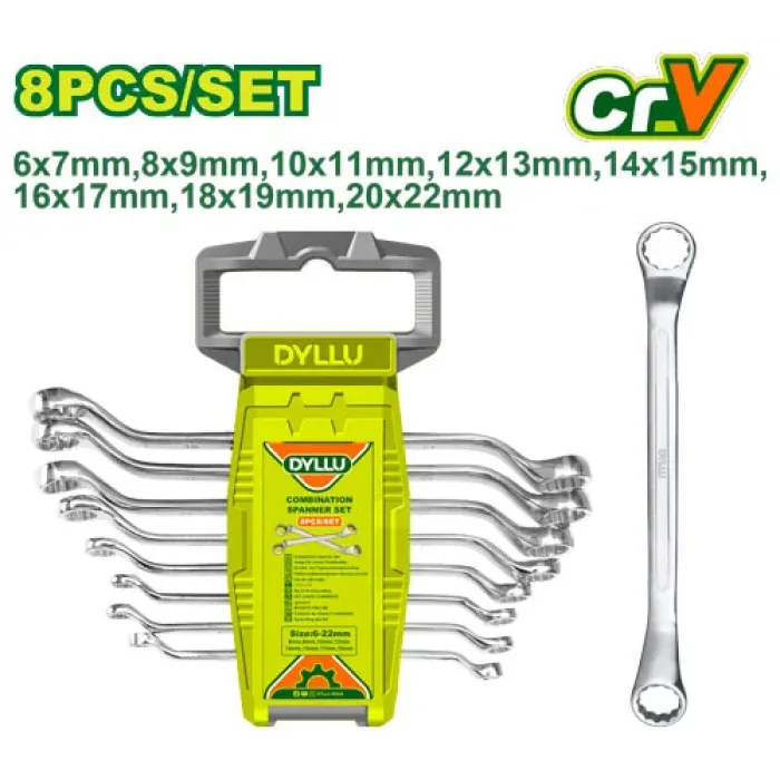 DYLLU - 8 հատ համակցված բանալիների հավաքածու DTFR3208 - DTFR3208 - Բանալիներ (ключи)