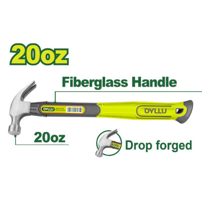 DYLLU - Մուրճ երկար բռնակով 560 գ DTHM3320 - DTHM3320 - Մուրճեր և կացիններ