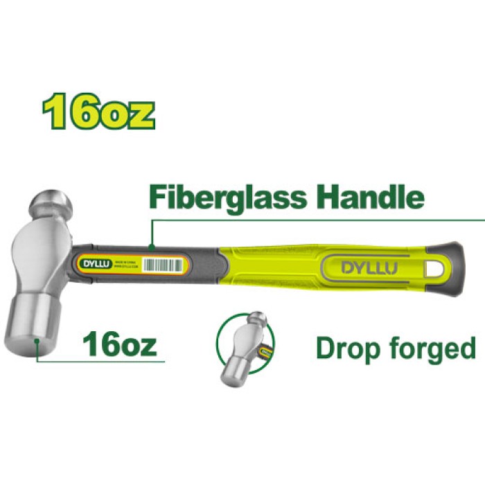 DYLLU - Գնդիկավոր մուրճ 450 գ DTHM5316 - DTHM5316 - Մուրճեր և կացիններ