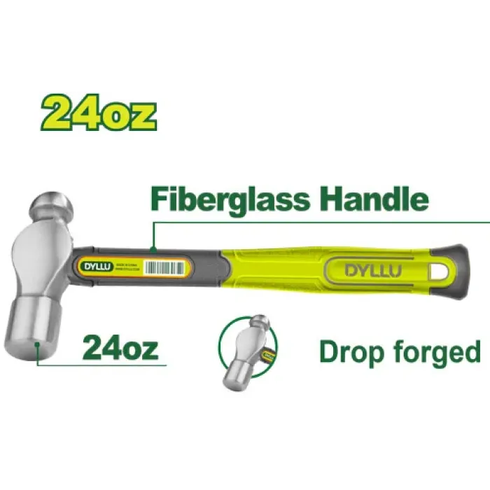 DYLLU - Գնդիկավոր մուրճ 660 գ DTHM5324 - DTHM5324 - Մուրճեր և կացիններ