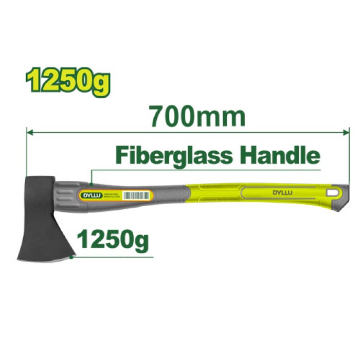 DYLLU - Կացին 1250 գ  DTHM6312 - DTHM6312 - Մուրճեր և կացիններ