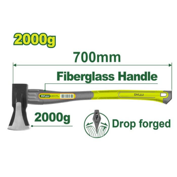 DYLLU - Կացին 2000 գ  DTHM6322 - DTHM6322 - Մուրճեր և կացիններ