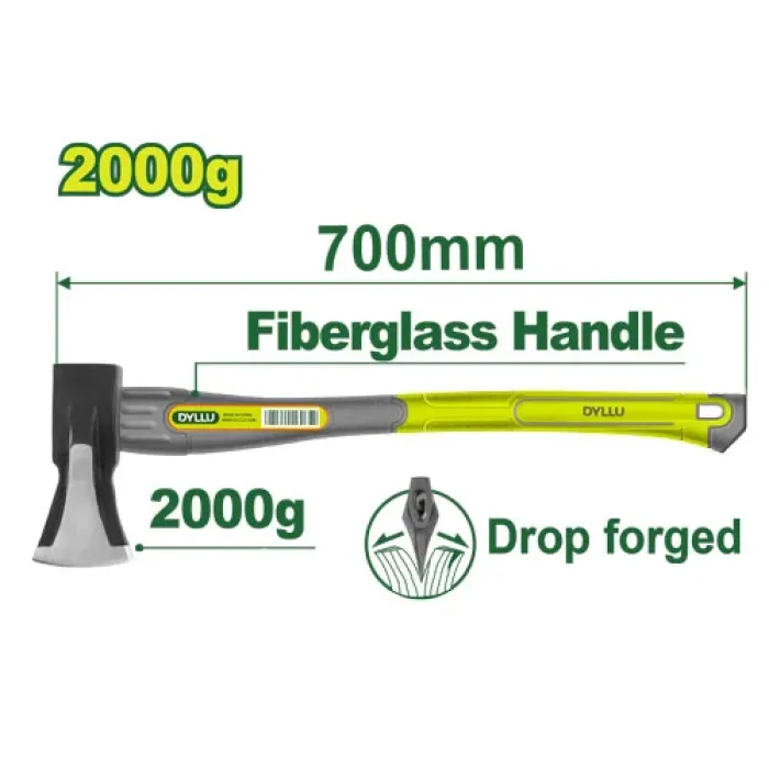 DYLLU - Axe 2000 g DTHM6322 - DTHM6322 - Hammers and axes