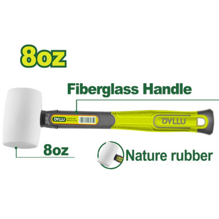 DYLLU - Ռետինե մուրճ 220 գ DTHM7301 - DTHM7303 - Մուրճեր և կացիններ