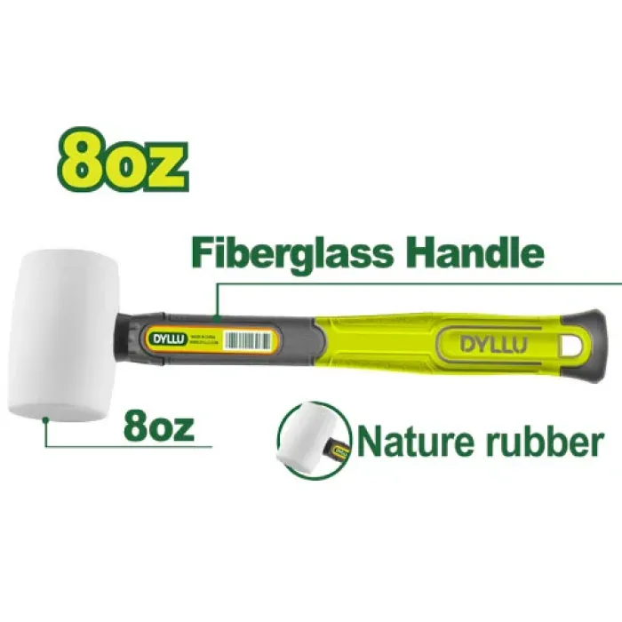 DYLLU - Ռետինե մուրճ 220 գ DTHM7301 - DTHM7303 - Մուրճեր և կացիններ