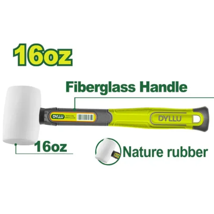 DYLLU - Ռետինե մուրճ 450 գ DTHM7304 - DTHM7304 - Մուրճեր և կացիններ