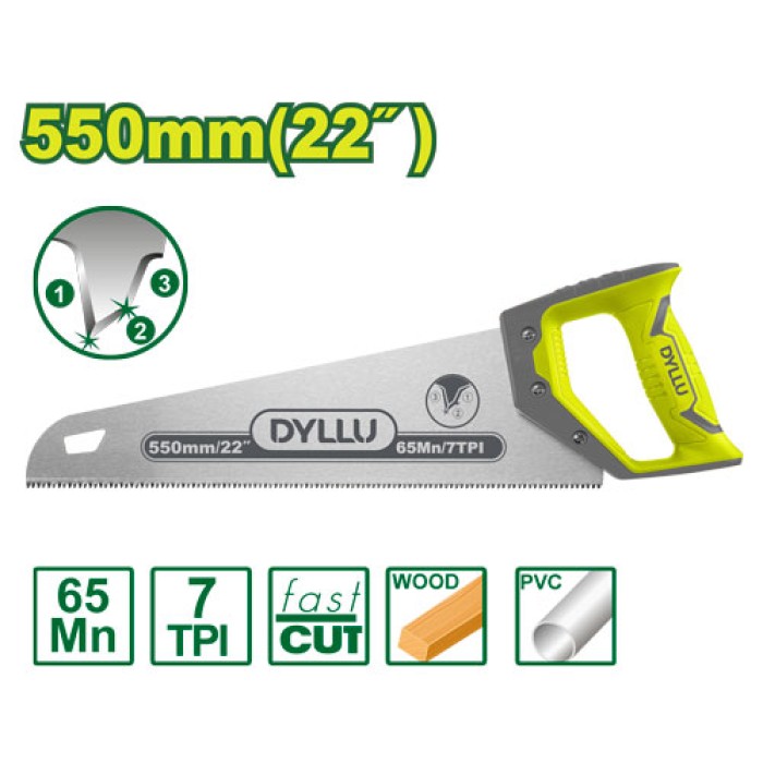 DYLLU - Սղոց փայտի համար 550 մմ DTHW8G22 - DTHW8G22 - Սղոցներ