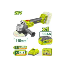 Անկյունային հղկող մեքենա (Բալգարկա) 20 Վ 115 մմ DTLAPM21