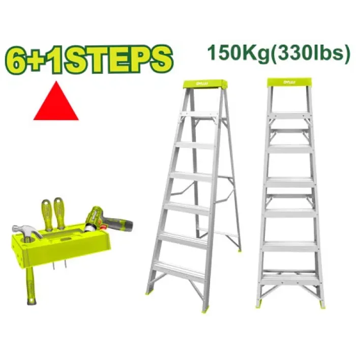 DYLLU - Ալյումինե միակողմանի աստիճան 6+1 քայլ DTLD2H06 - DTLD2H06 - Աստիճաններ