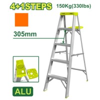 Ալյումինե միակողմանի աստիճան (գործիքների սկուտեղով) 4+1 քայլ DTLD4H05