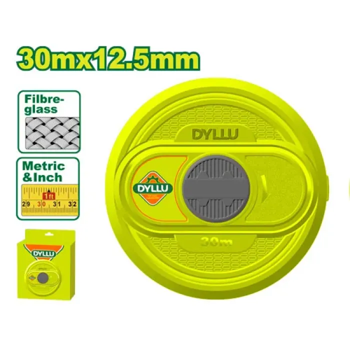 DYLLU - Ապակեպլաստե չափիչ ժապավեն (Մետր) 30x12.5 մմ DDTMT2530 - DTMT2530 - Չափիչ սարքեր